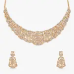 Etched Elegance Diamond Necklace Set - Image 2