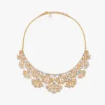 Scalloped Finesse Diamond Necklace Set