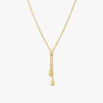 Sculpted Knot Gold Necklace