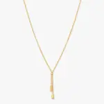 Sculpted Knot Gold Necklace - Image 2