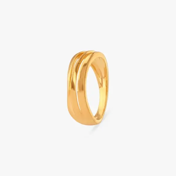 Twin Arc Gold Ring